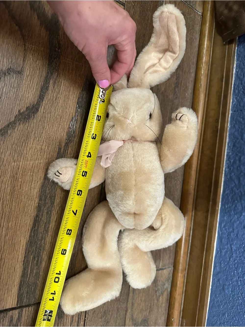 Plush Vintage Caffco International Jointed Bunny Rabbit Stuffed Animal Bend Ears